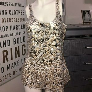 NWT Metallic Colored Sequins